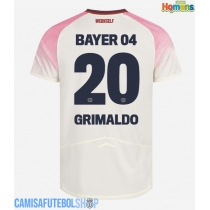 Camisa de time de futebol Bayer Leverkusen Alejandro Grimaldo #20 Replicas 2º Equipamento 2025-26 Manga Curta